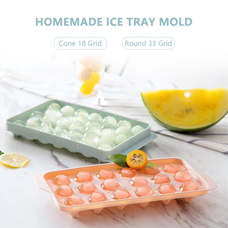 1-4pcs Ice Cube Making Machine Tray Mold Ice Ball Making Machine Cocktail  Whiskey Bar Accessories Home DIY 33/18 Type Cavity Ball Surface Round Mold K