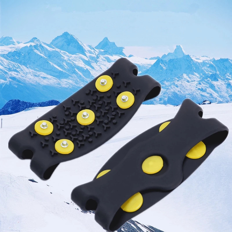 5 Color Strong Grip 5 Studs Anti-Skid Snow Ice Climbing Spikes Ice