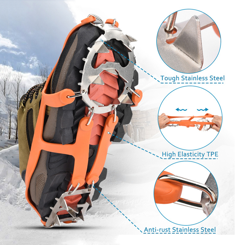 Stay Safe On Ice And Snow: Winter Anti slip Ice Cleats With - Temu