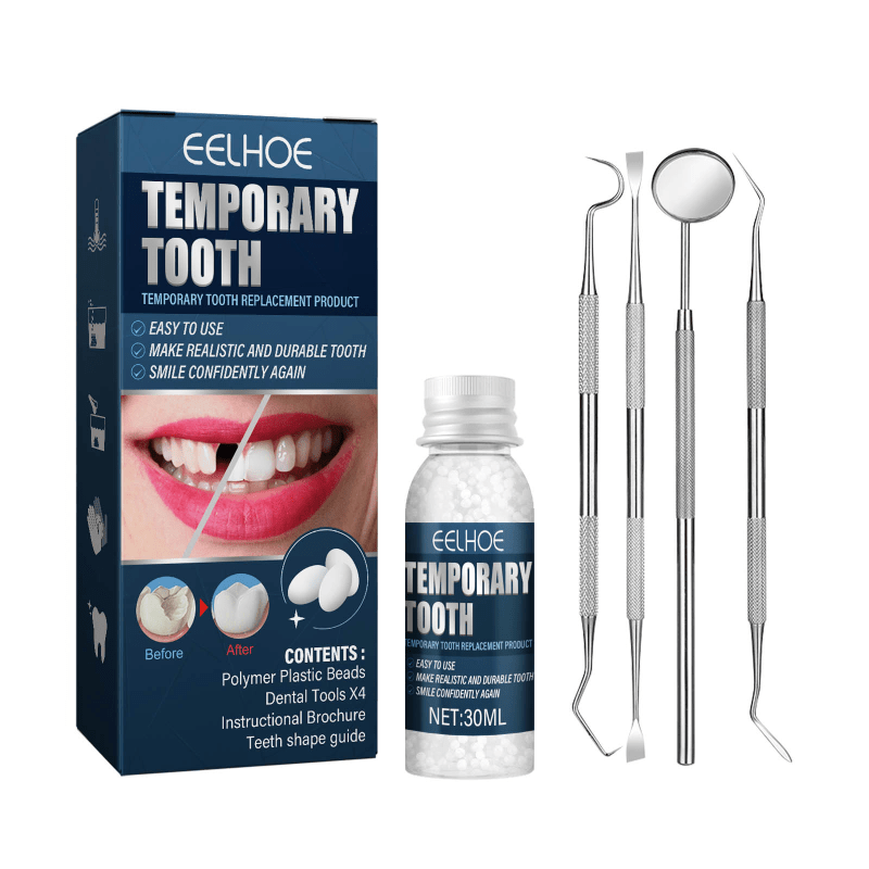Ounabing Tooth Care Plastic Teeth Glue Makeup Dentures Modified Temporary Filling Teeth Filling Teeth Glue Filling Holes Broken Teeth, Size: One Size
