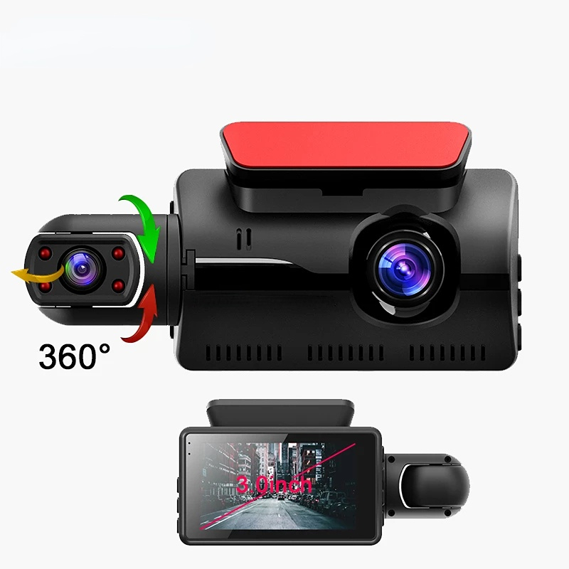 Otros Productos Electrónicos 40IN Dash Cam Coche DVR 24H HD 1080P Dash Cámara  Grabadora De Video De Doble Lente 1080P Black Box Cycle Dashcam Mirror  Grabadora De Conducción J230427 De 32,26 €