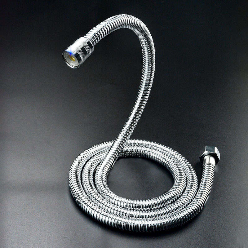Manguera de ducha flexible de 4.9 ft, manguera de cabezal de ducha de mano  de acero inoxidable extra larga, conector liso, tubo de cabezal de agua