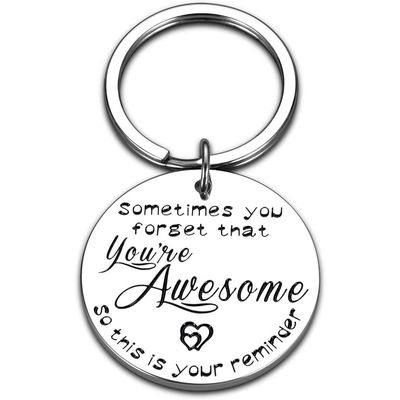 Inspirational Gifts For Women Men Keychain Birthday Gifts For Boyfriend Dad Mom Her Him Thank You Gifts For Being Awesome Coworkers Friends Boss Graduation Presents For Daughter Son Thanksgiving Day