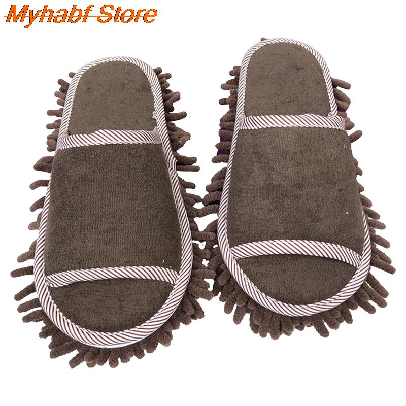 Zapatillas de mopa lavables, zapatillas de microfibra para limpiar