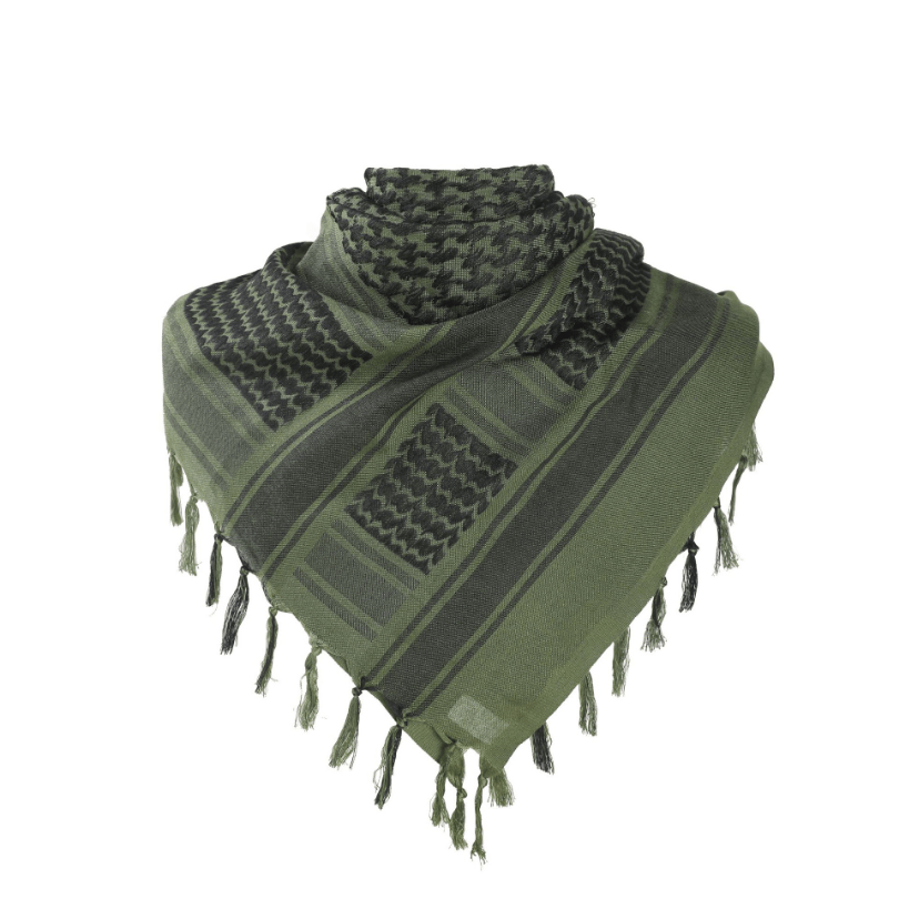 Shemagh Cotton Green Scarf for Men Military Tactical Desert 