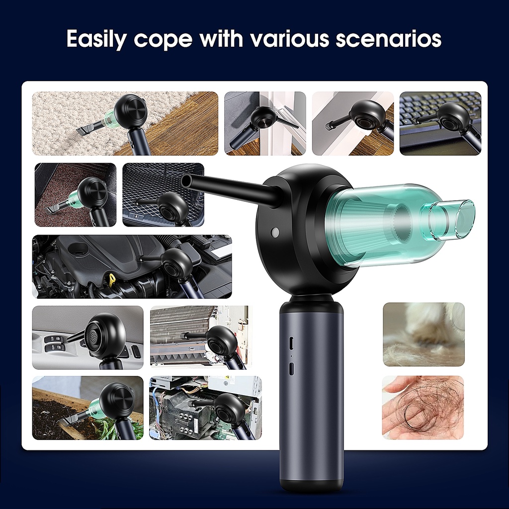 1 Cordless Vacuum Cleaner Compressed Air Duster Wireless - Temu