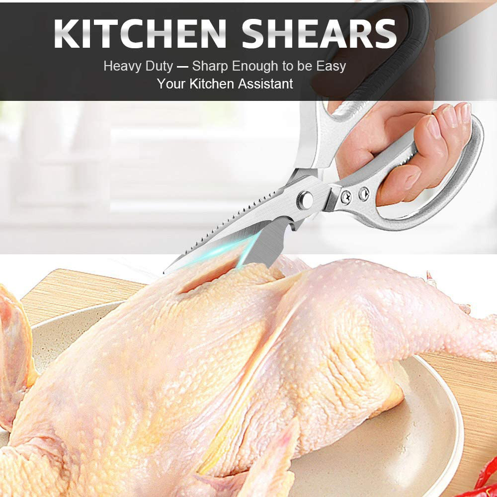SHUOJI Multifunctional Kitchen Scissors Knives Detachable Stainless Steel  Shears Cooking Chicken Bones Strong Scissors Knife - AliExpress