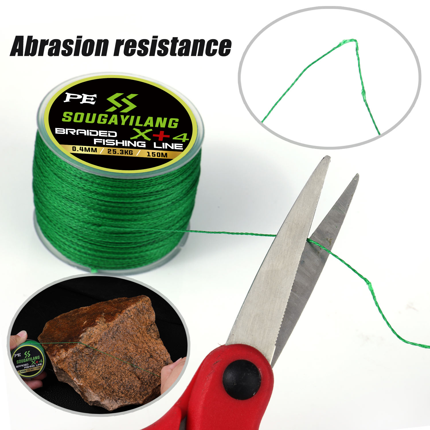 Sougayilang /109yds Fishing Line 4 strand Braided Fishing - Temu