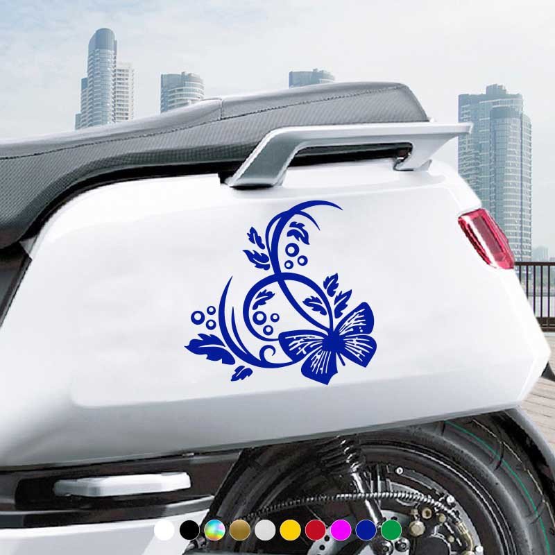 In-Style Decals Vehicle Auto Car Décor Vinyl Decal Art Sticker Beautiful  Lotus Flower Removable Design for Hood 1028