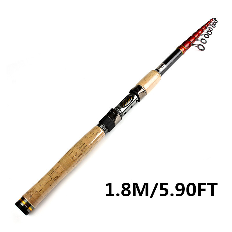 Ftk Retractable Telescopic Fishing Rod Carbon Fiber Spun - Temu