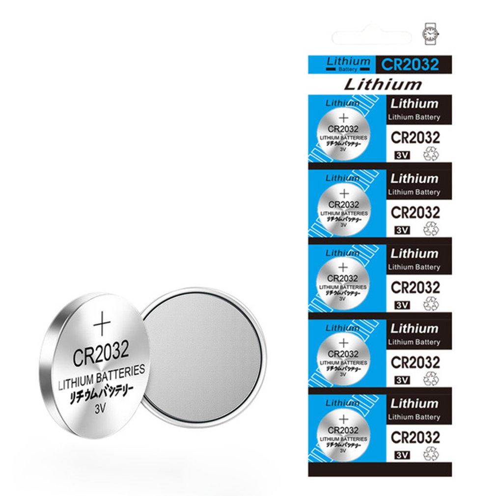 Lot 3 Piles bouton au lithium Eurobatt spéciales 2032 3V, (DL2032/CR2032)
