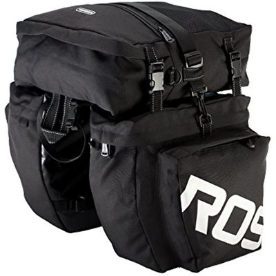 multifunctional large capacity bicycle rear rack pannier bag back seat cargo trunk
