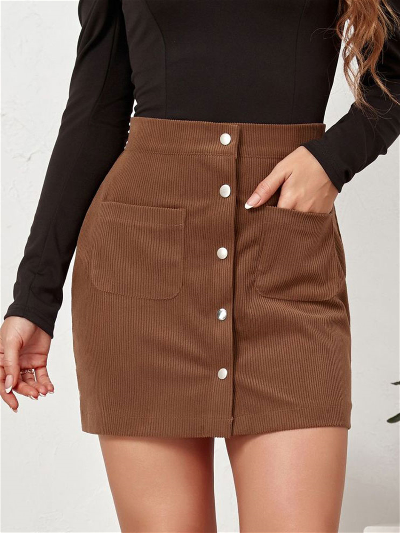 Women's corduroy hotsell skirt 50