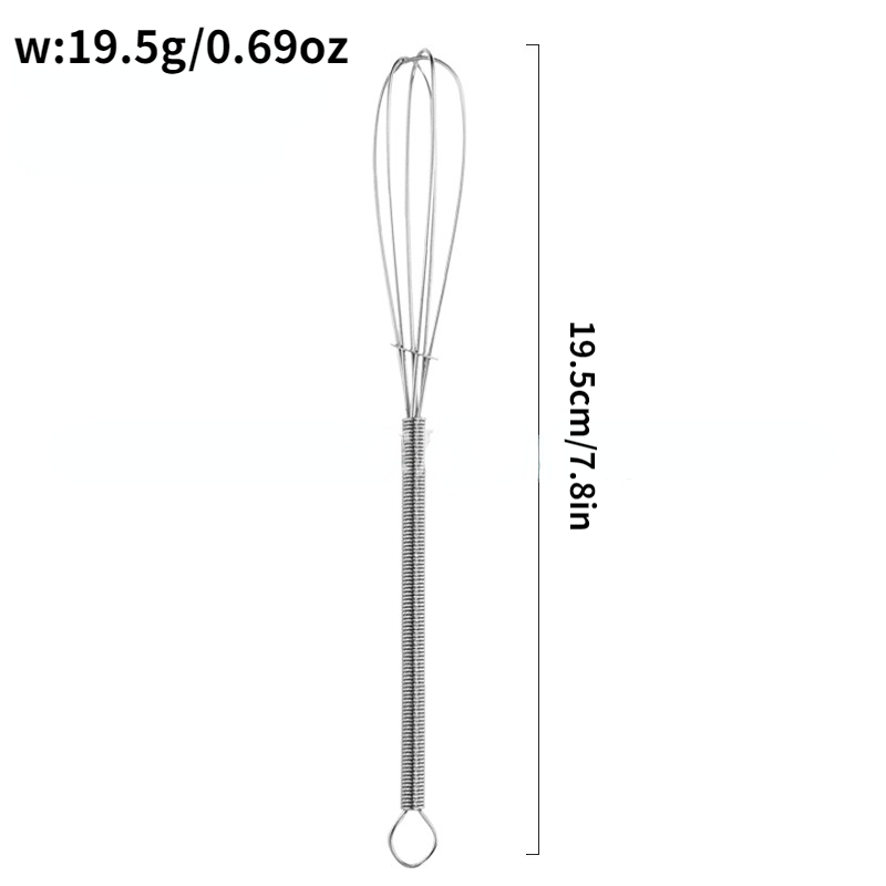Stainless Steel Semi-Automatic Egg Whisk, Hand Wisk Beater Small