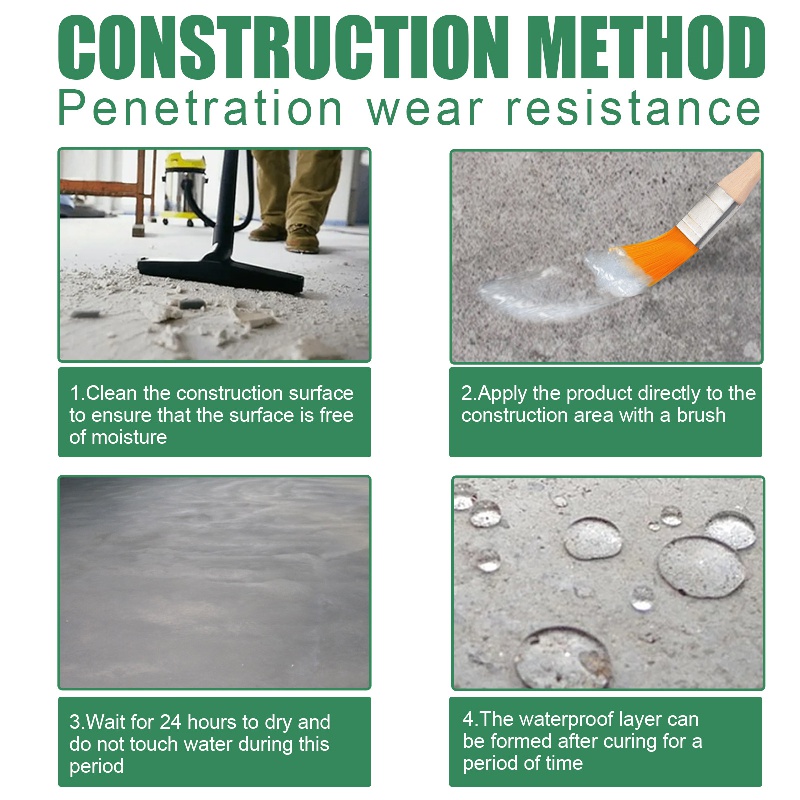 Transparent Waterproof Glue for Exterior Walls Toilets Floors Bricks