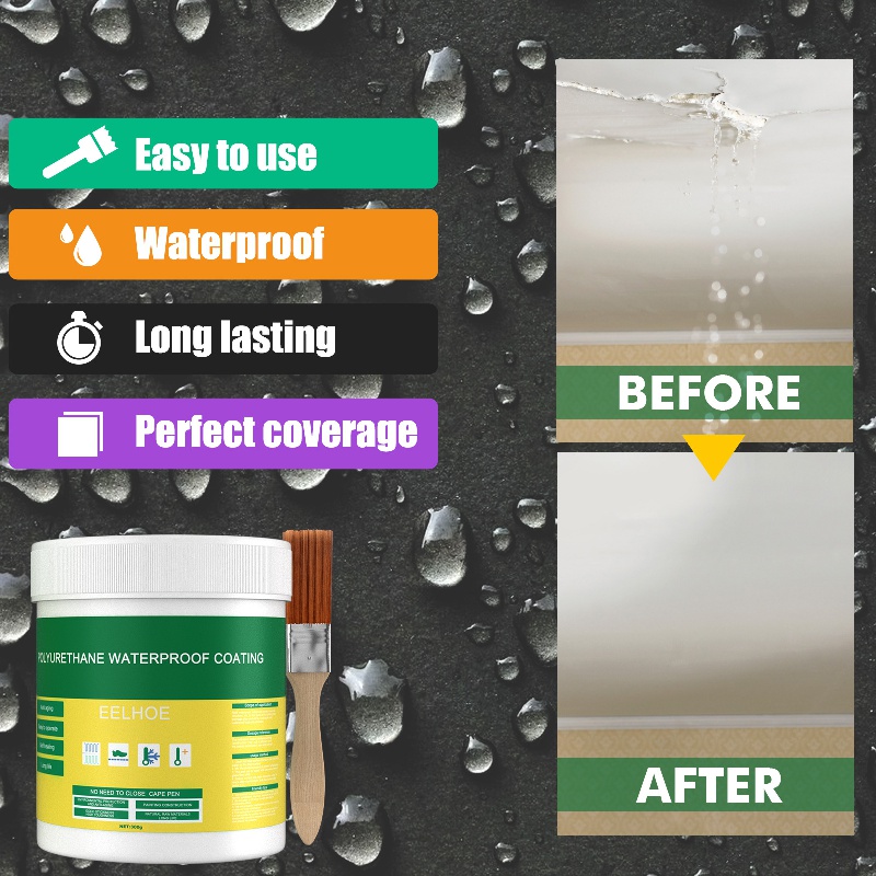 Transparent Waterproof Glue for Exterior Walls Toilets Floors Bricks