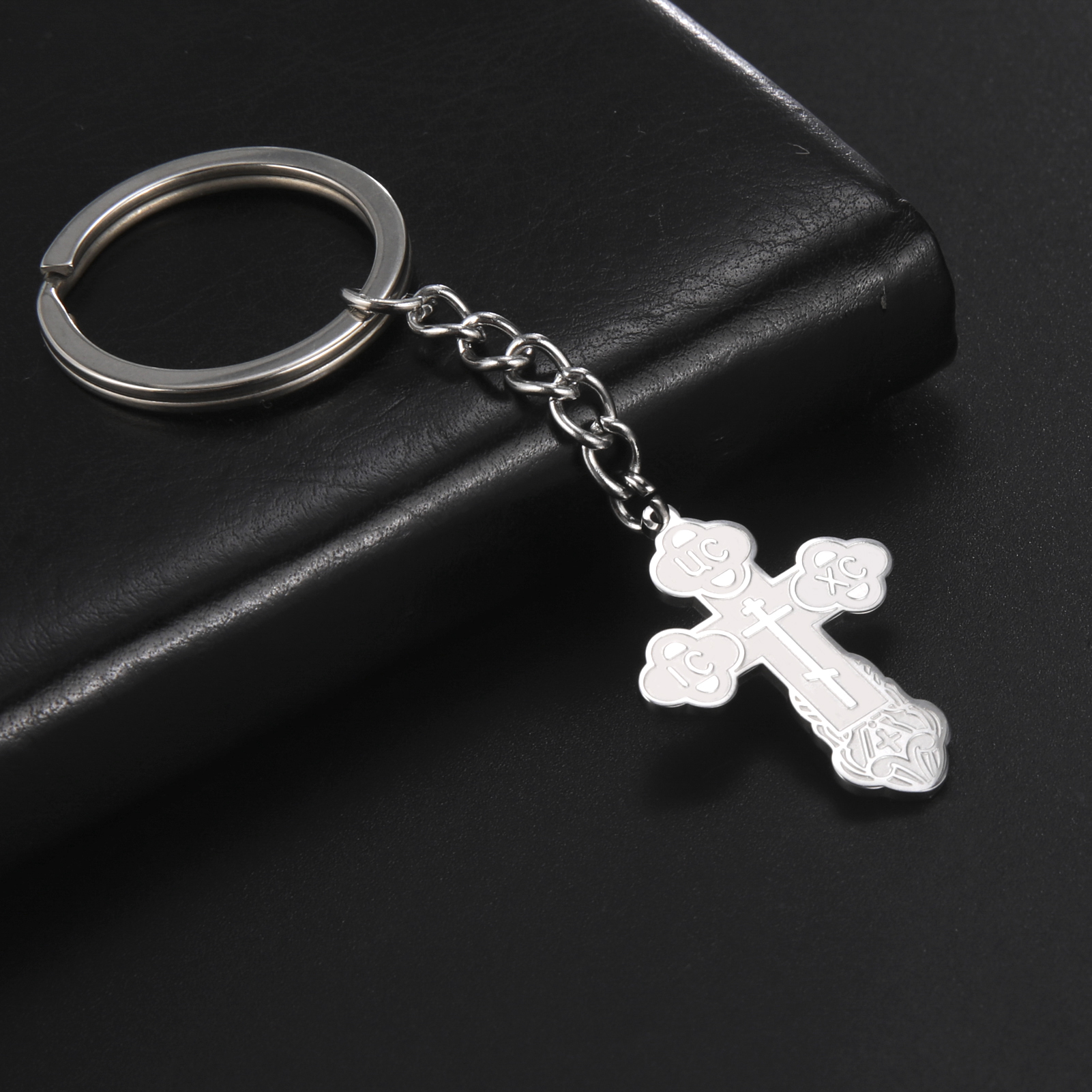 Stainless Steel Orthodox Cross Keychain Christian Religious Beliefs Key  Chains For Women Men Punk Simple Jewelry Christmas Gifts, Free Shipping,  Free Returns