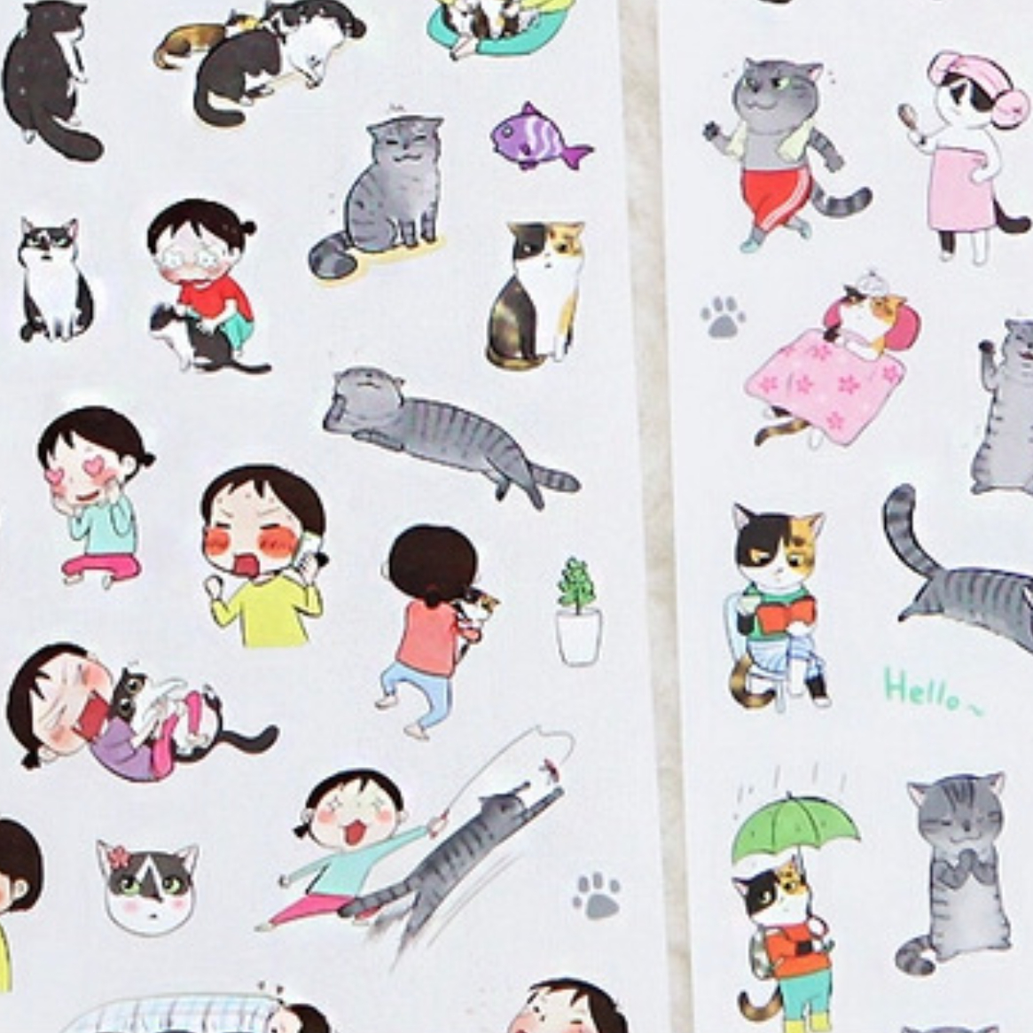 Cute Realistic Cat Stickers Transparent Vinyl Cats Sticker - Temu