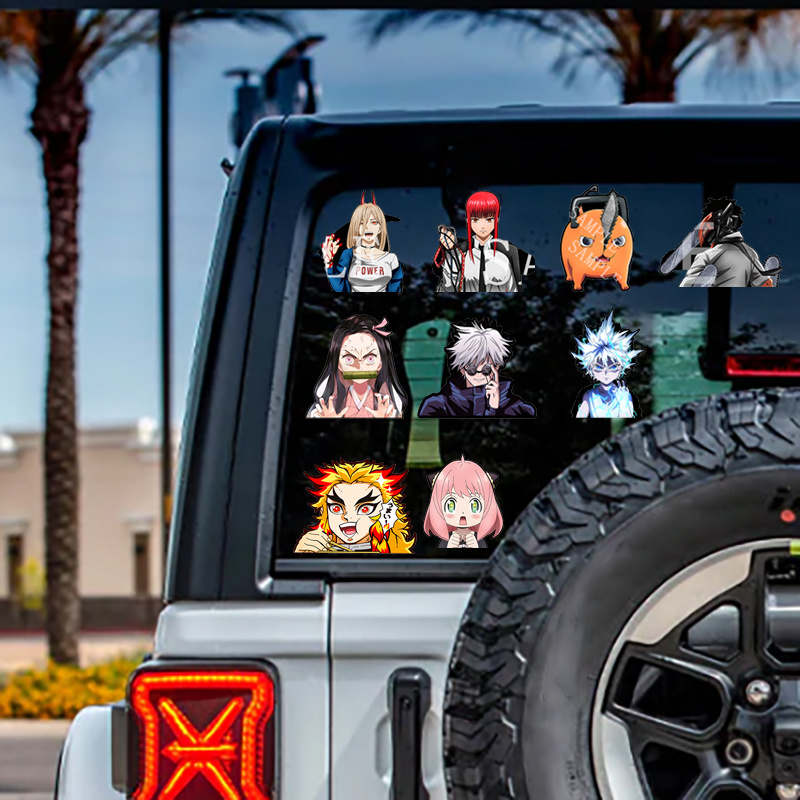 Demon Slayer Tanjiro Kamado Anime Sticker 3D Motion for car/laptop Cute  PEEKER