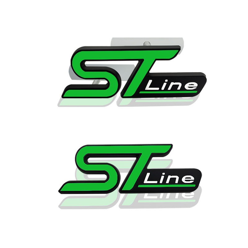 3d Auto Fender Side Front Grill St Line Aufkleber Emblem Logo Für