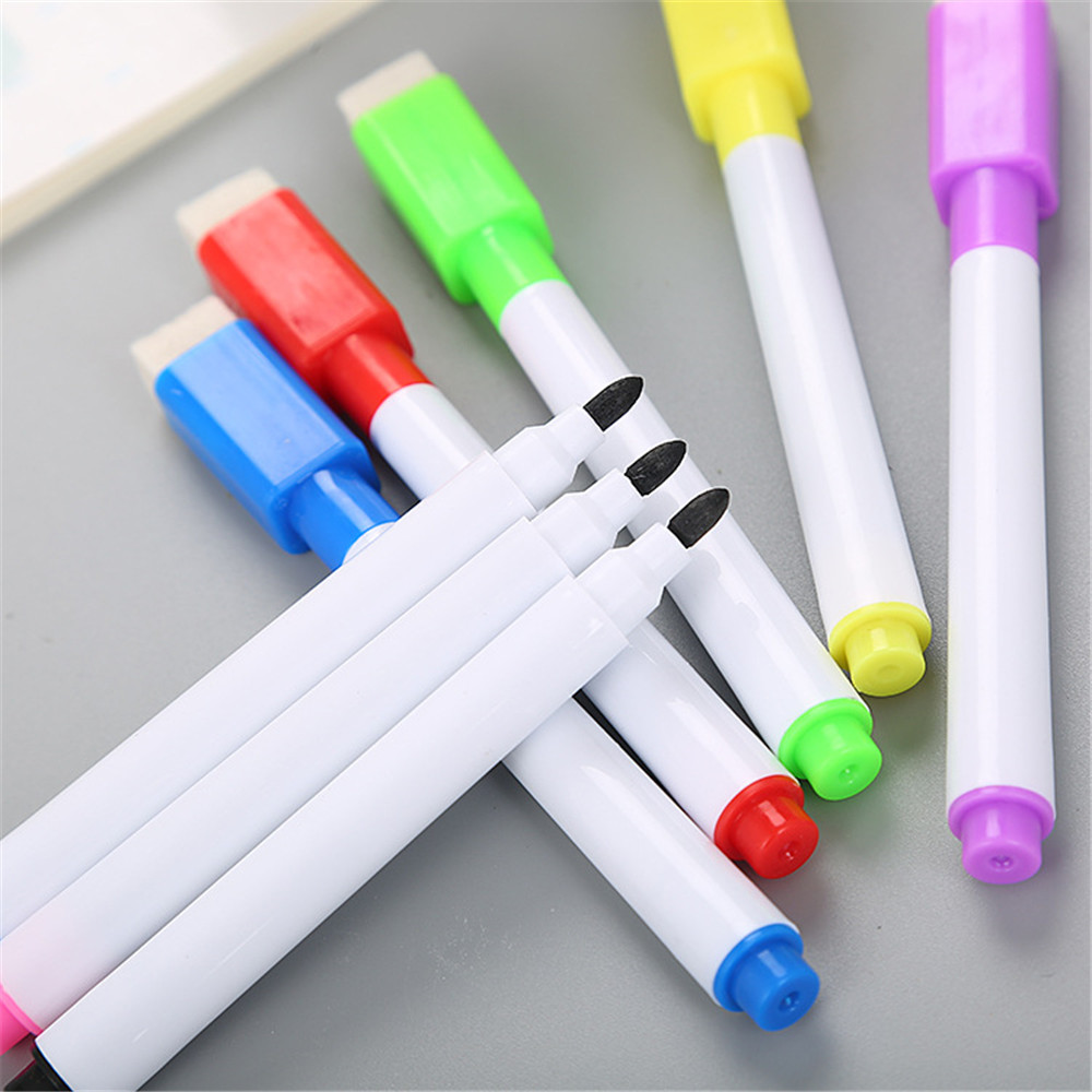10pcs Magnetic Whiteboard Marker Pens For Children Writing Drawing