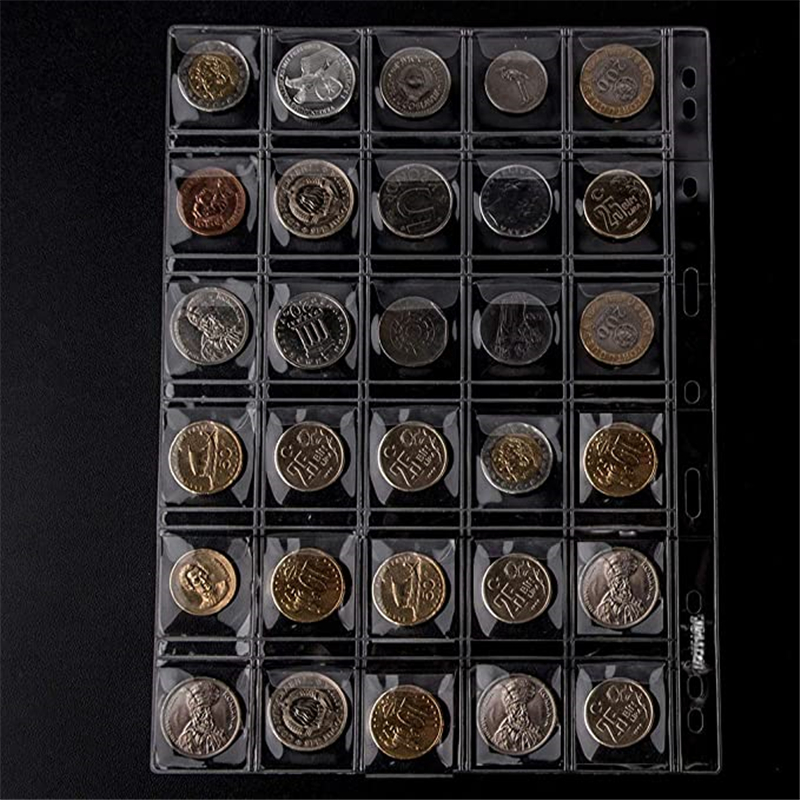 marque generique - 10x Feuilles Album de Pièces de Monnaie Rangement 42  Pochettes à Monnaie Feuilles Numismatiques - Autre appareil de mesure - Rue  du Commerce