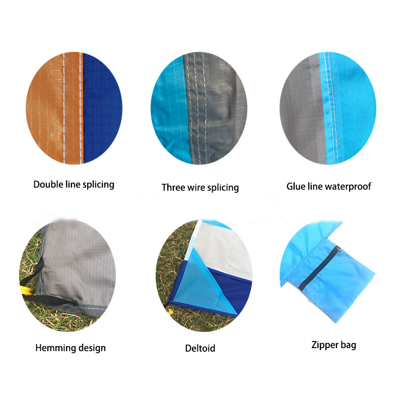 Quick Drying Beach Blanket Compact Soft And Waterproof Picnic Mat