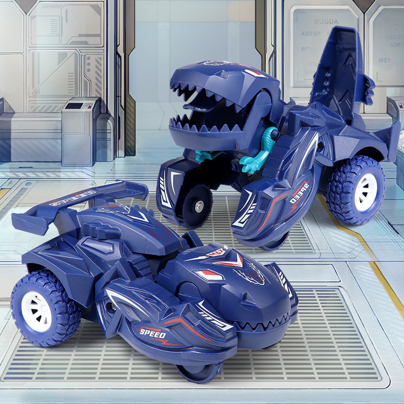 

Amazing Transforming Dinosaur Car Deformation Toy - Inertial Sliding Dino Car - Automatic Transform - Incredible Boys Gift Idea! Christmas Halloween Gifts