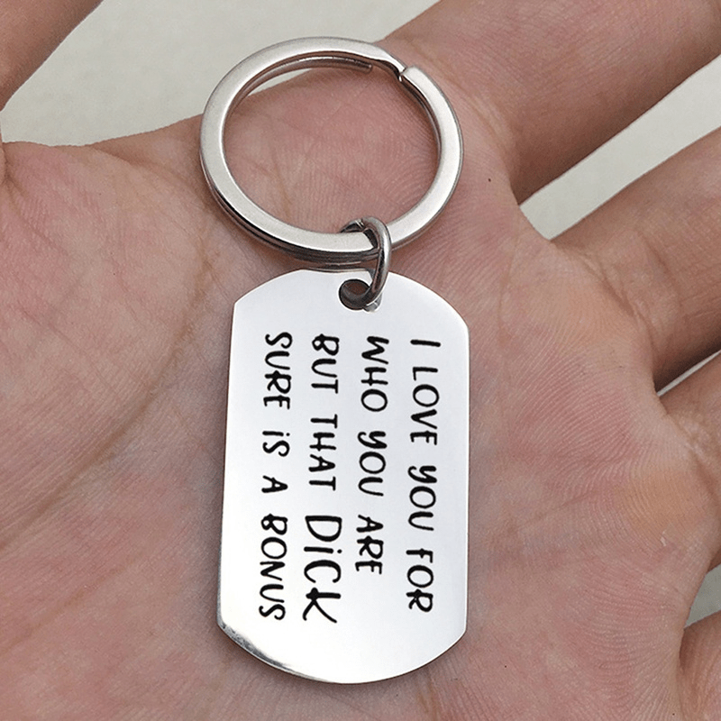 1 PC Funny Keychain Gift for Men, Creative Keychain for Men and Couple