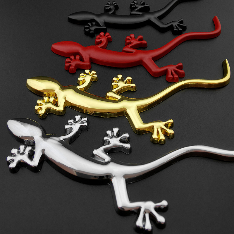 1 Stück 3d Metall Gecko Eidechse Abzeichen Logo Aufkleber - Temu