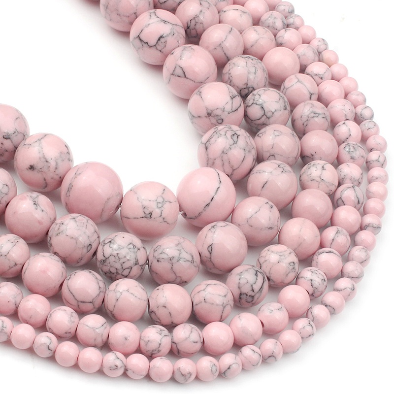 Howlite Beads Jewelry Bracelet Making Round Loose Beads - Temu