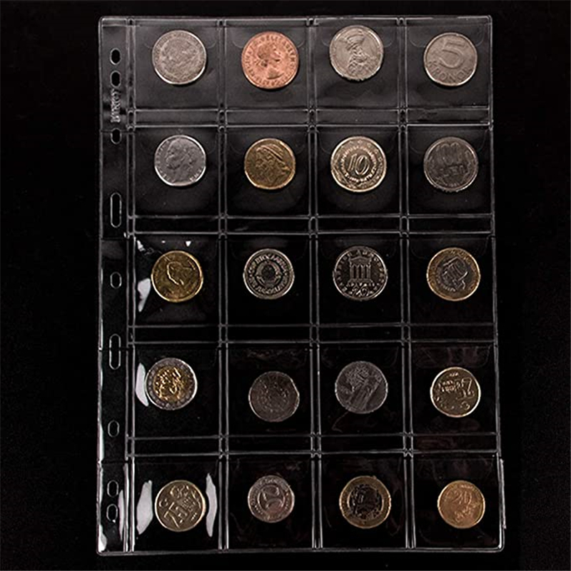  Coin Collection Holder Album for Collectors, 282 Pockets Coins  Collecting Book Storage Case Organizer Box Supplies for 20-45mm Money,  Pennies, Quarters, Tokens, Medallions - Green : Everything Else