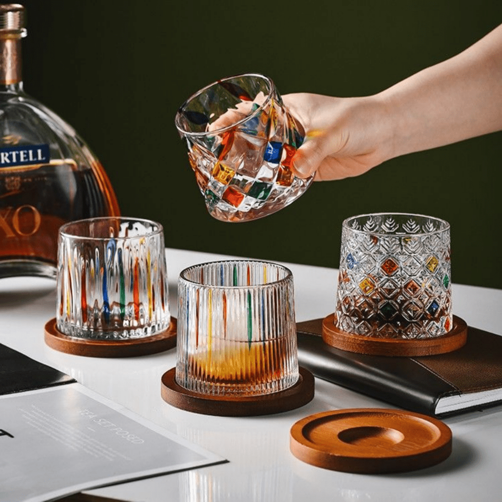 Whiskey Decanter Set With 2 Glasses Transparent Creative - Temu