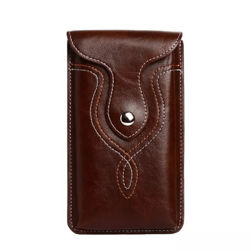 Pu Leather Universal Vertical Leather Phone Pouch Belt Clip - Temu