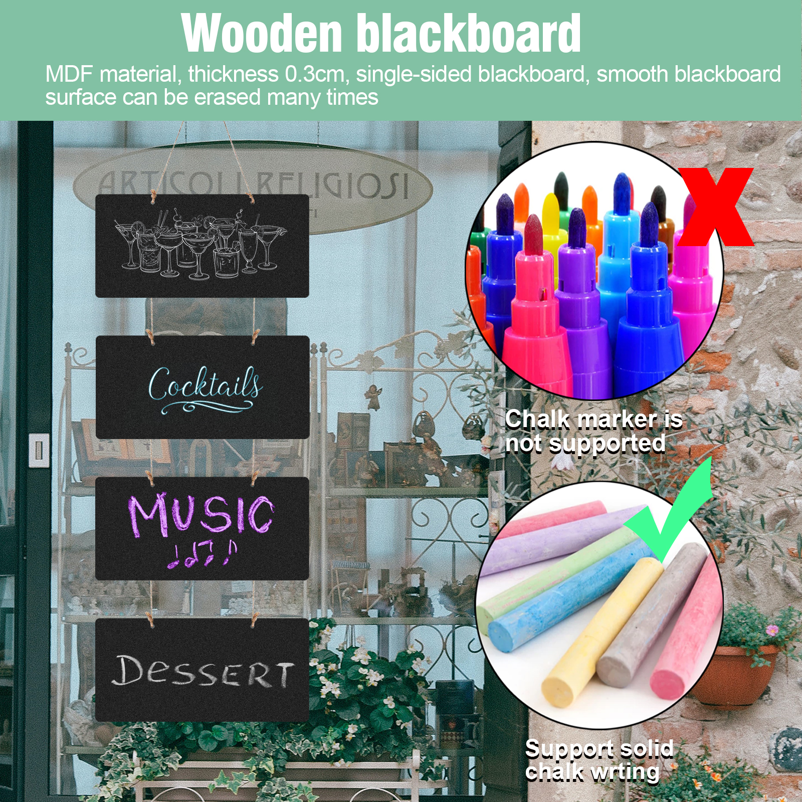 Erasable Chalk Marker for Reusable Badges