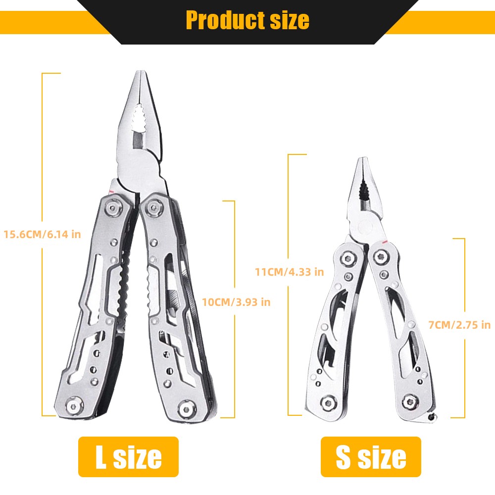 Multifunctional Stainless Steel Pocket Knife Pliers Portable Folding Blade  And Mini Perfect For Everyday Use - Sports & Outdoors - Temu