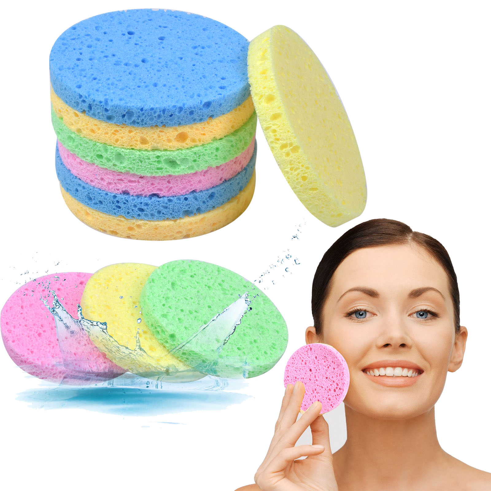 Cleansing Sponges For Face Natural Cellulose Facial Sponges - Temu