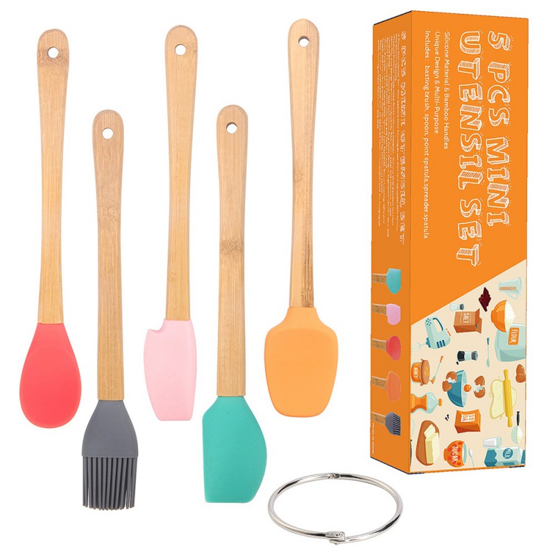Baking Mini Kitchen Utensils, Silicone Spatula Basting Brush For Diy Baking  Tools, Home Kitchen Bakery Use - Temu
