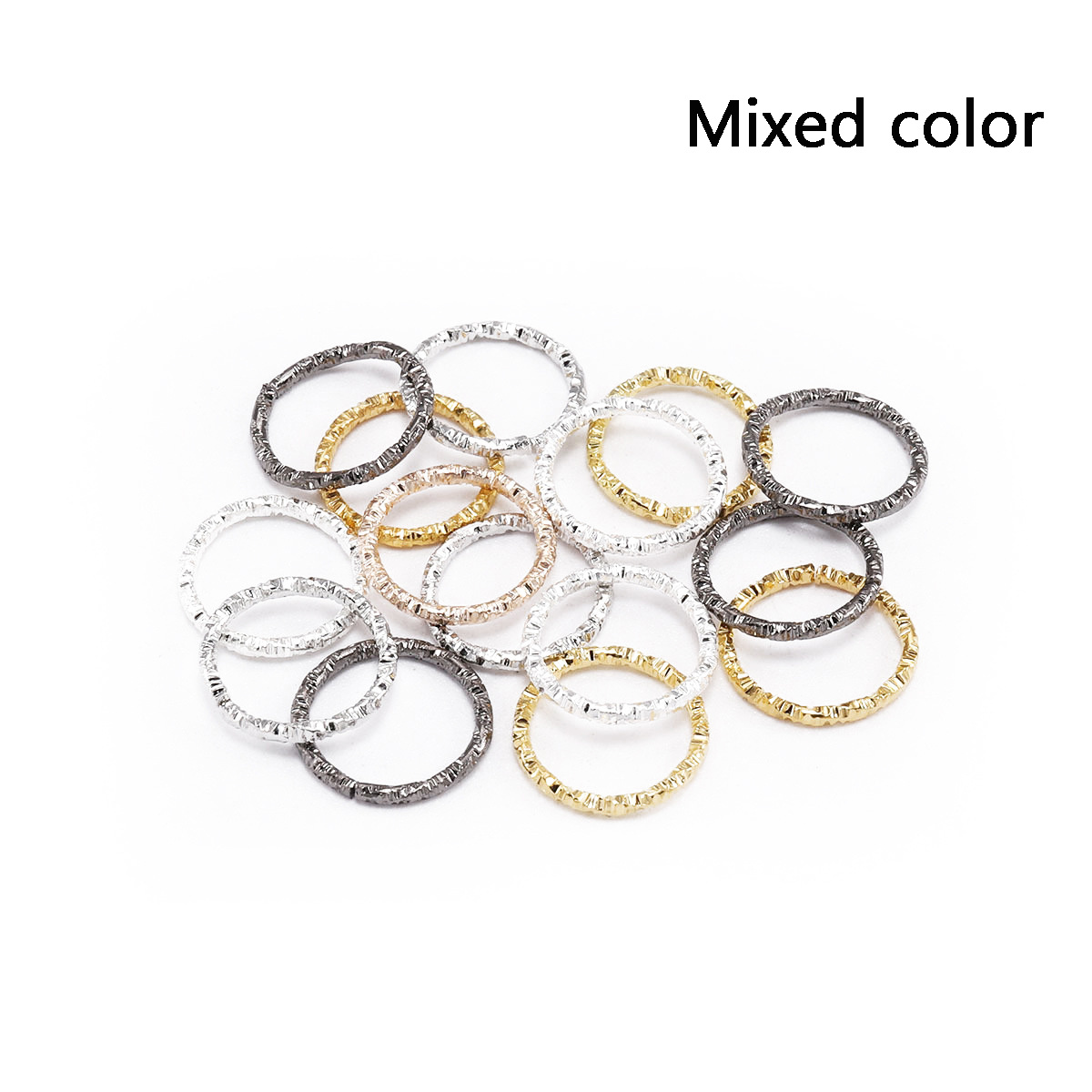 CRAFTMEMORE Open Jump Rings, Split Rings Connectors for DIY Jewelry Finding Making Craft Accessories (6.4 mm x 100pcs, Antique Brass)