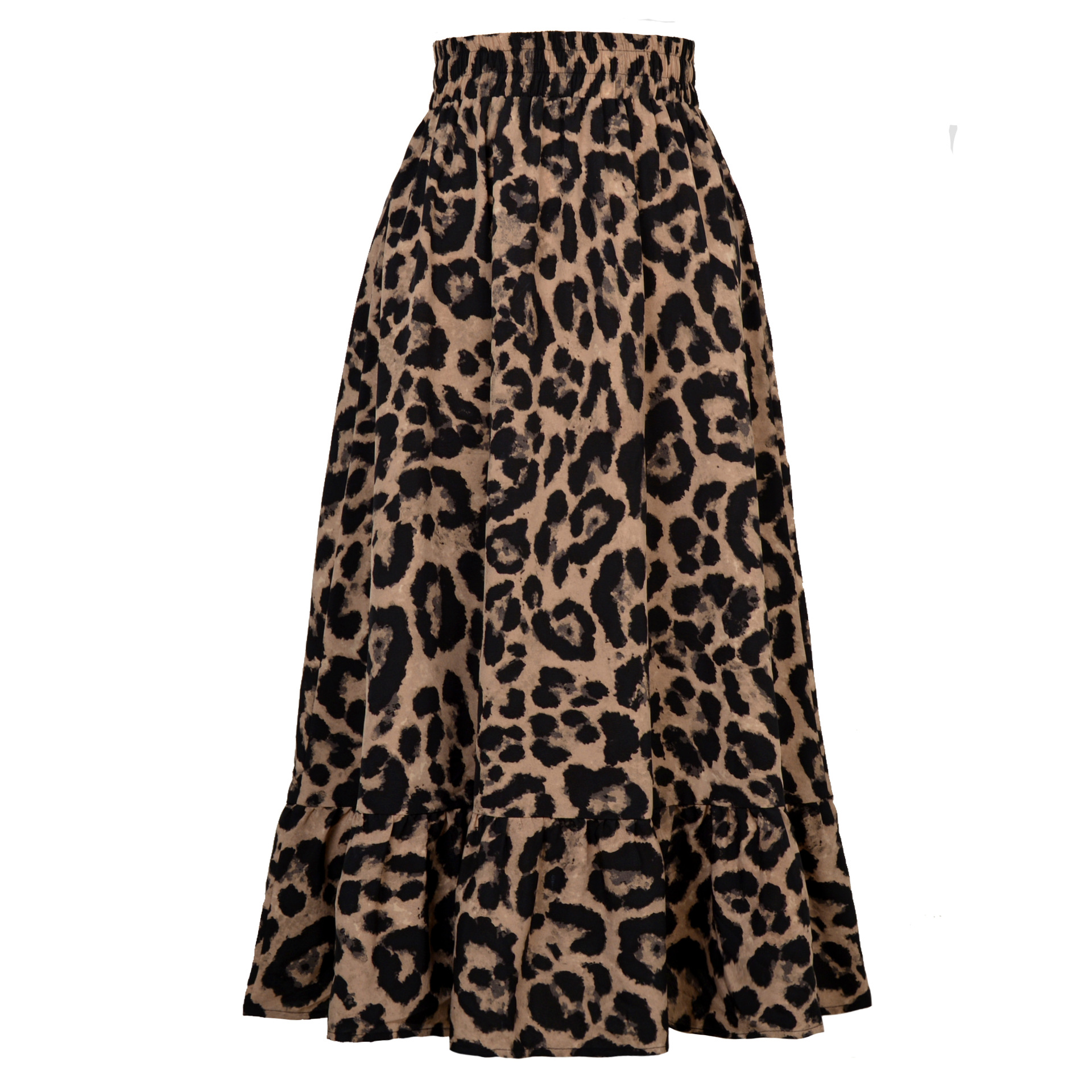 Falda Faldas largas elegantes con estampado de leopardo vintage faldas con  dobladillo asimétrico de Cgtredaw Para estrenar