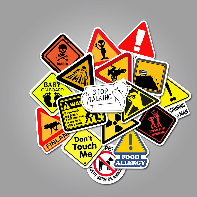 Only For Over 18: WARNING stickers black yellow and White best quality  stickers Art Board Print for Sale by Abdee Ssamad ™