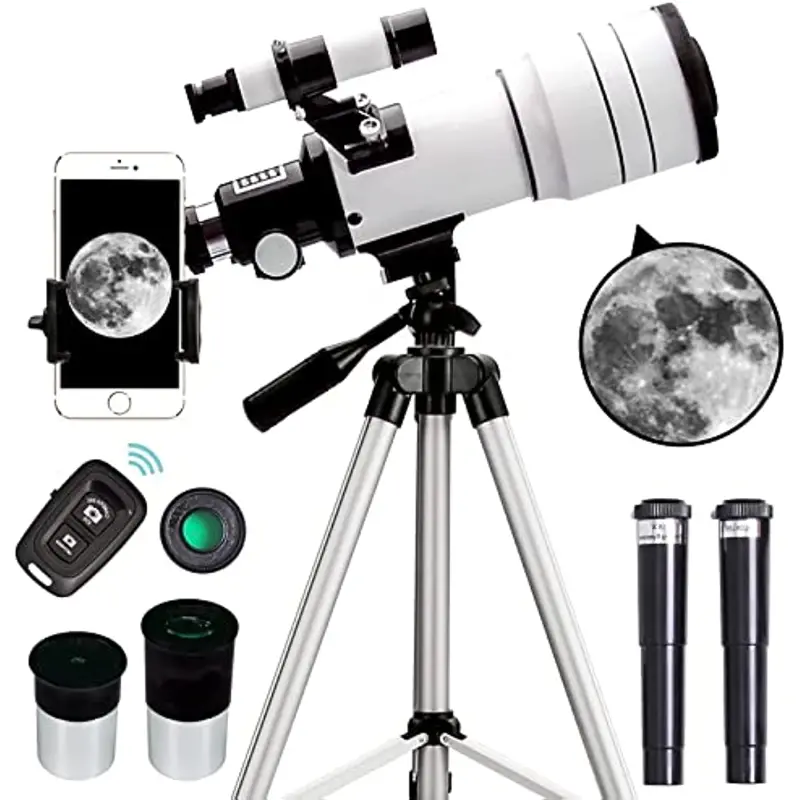 explore the universe with our high definition 70mm aperture refractor telescope perfect for adults and kids details 1