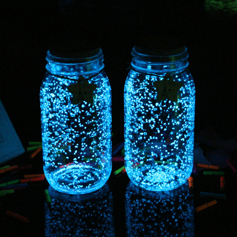 Luminous Sand Diy Storage Bottle Glow in the dark Glass - Temu