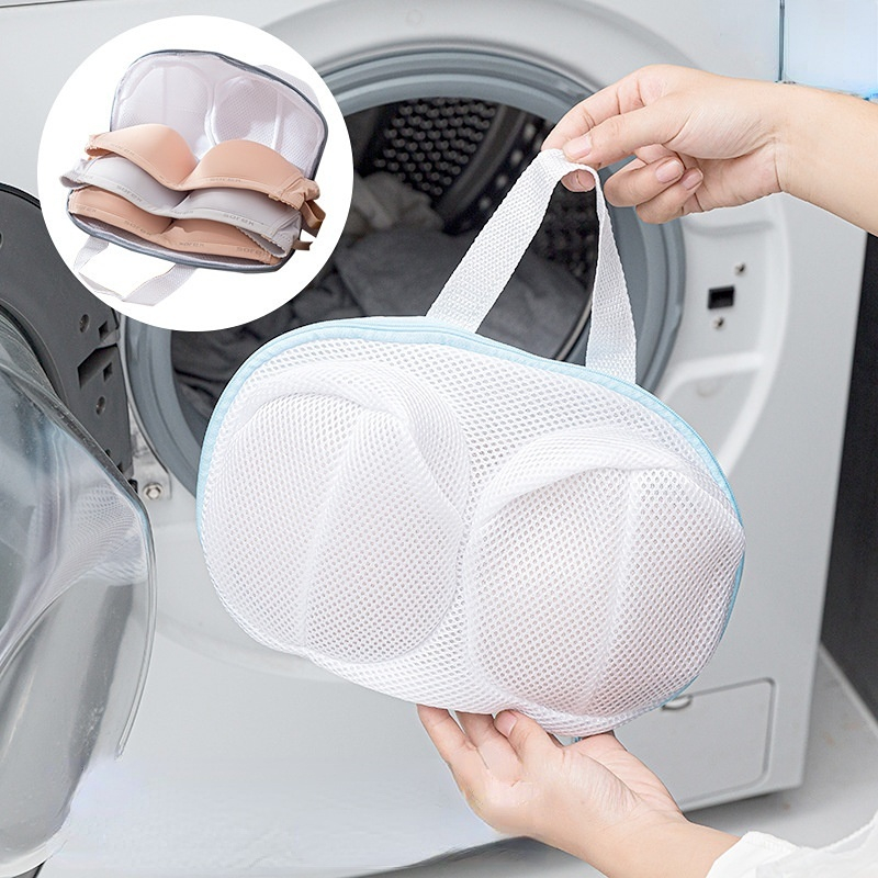 1pc Anti-deformation Bra Mesh Bag Machine-wash Special Polyester Bra Mesh  Bags Laundry Brassiere Bag Cleaning Underwear Sports Bra