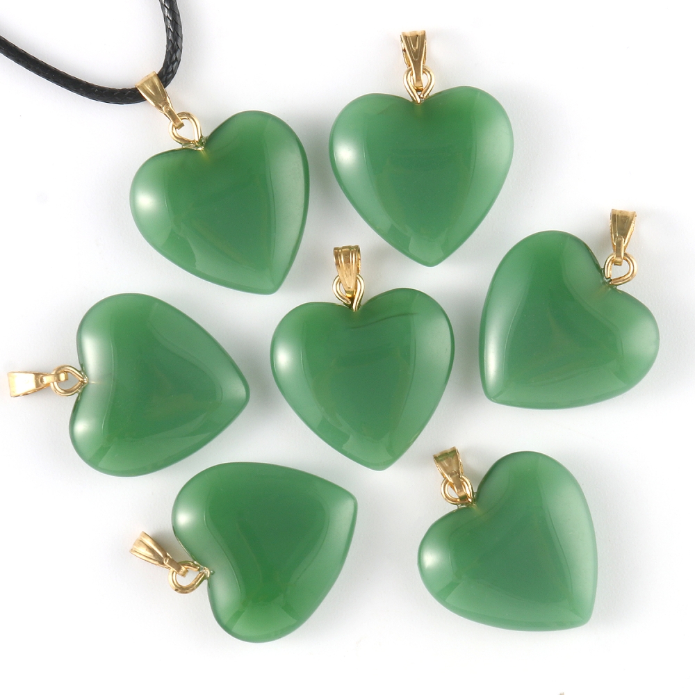 Lot Love Heart Lampwork Necklace Pendant Czech Glass Charms - Temu
