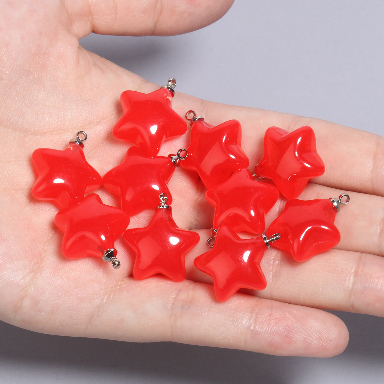 BronaGrand 20pcs Star Pendants Charms Resin Star Charms Gummy Candy Star  Beads Charms Celestial Charms Craft Supplies for DIY Earrings Necklace