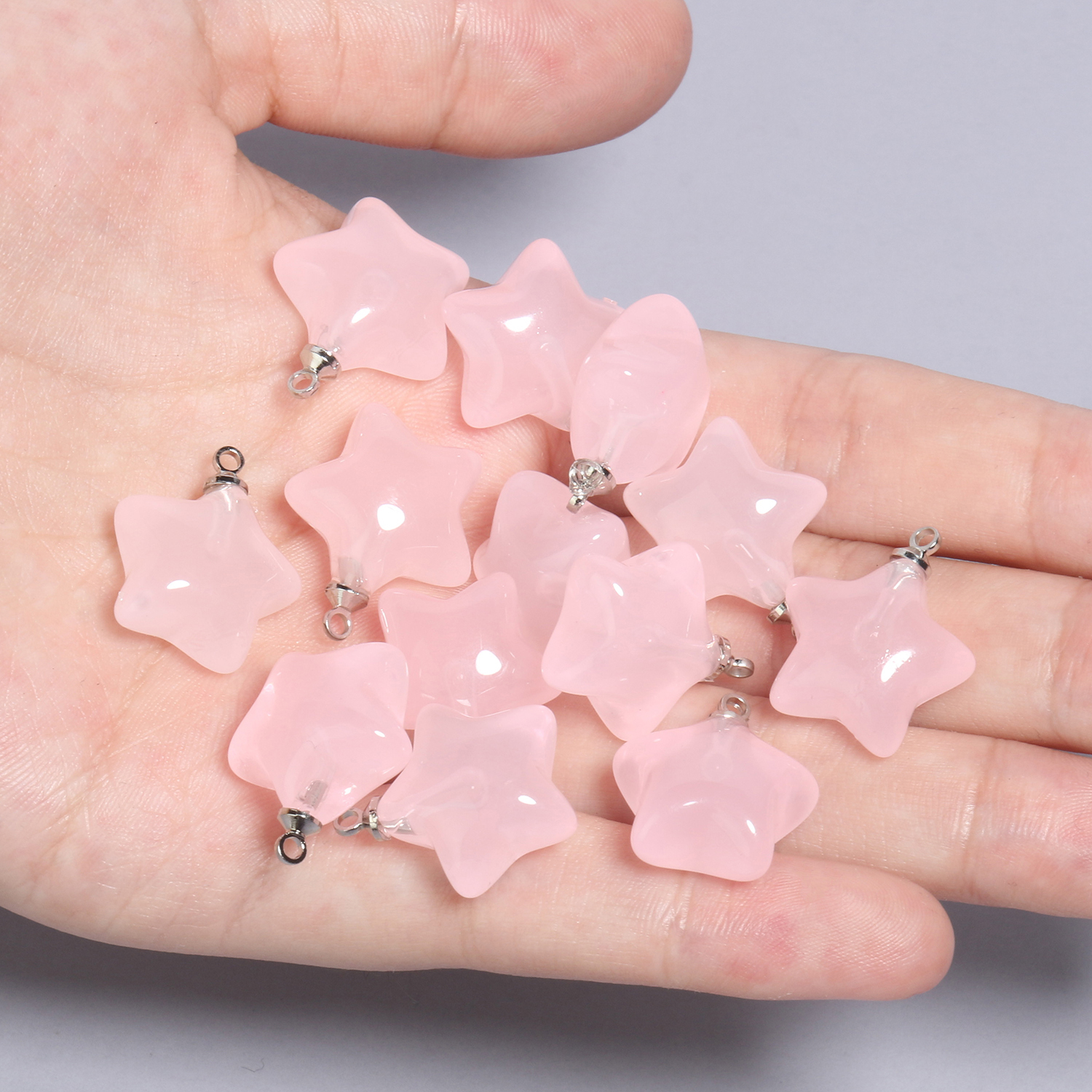 10pcs Lovely Candy Color Star Acrylic Charms Pendant Earring Handmade for  Diy Jewelry Making Charms for Necklace Bracelet