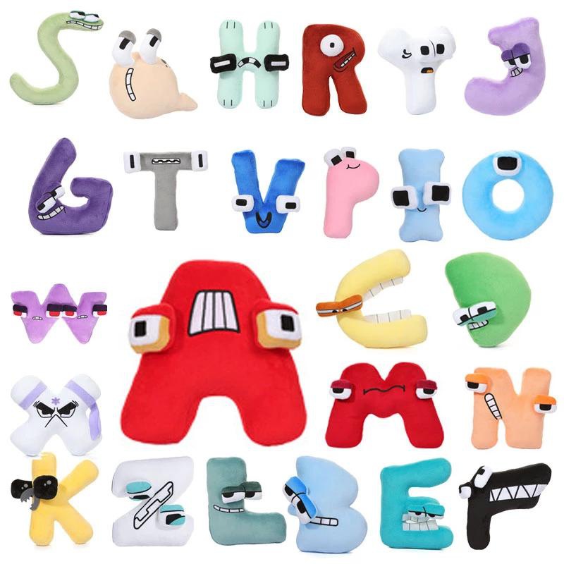 26 Style Alphabet Lore Plush Toys English Letter Plushie Education