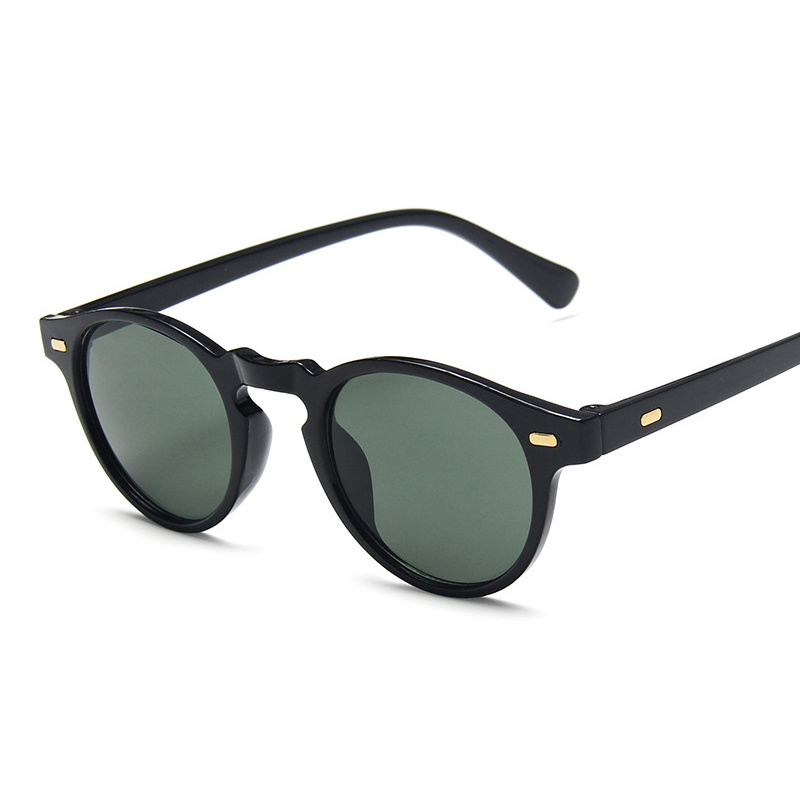 LeonLion 2023 Fashion Retro Sunglasses Men Round Vintage Glasses