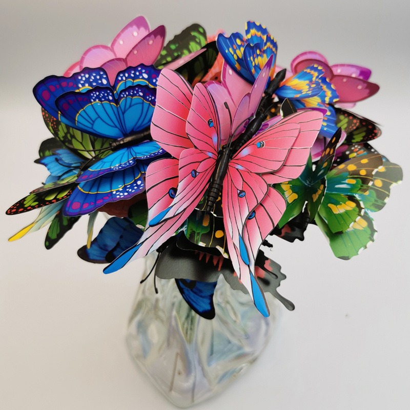 Whimsical Multicolor Butterfly Bouquet